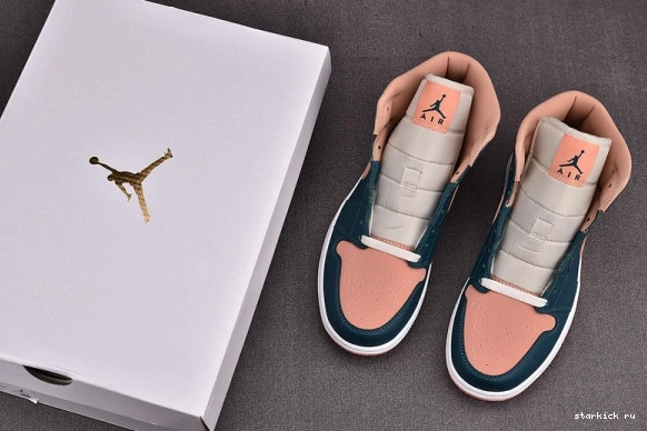 Green Dark BQ6472-308 BQ6472-308 Jordan Mid 1 Teal (W)  1124